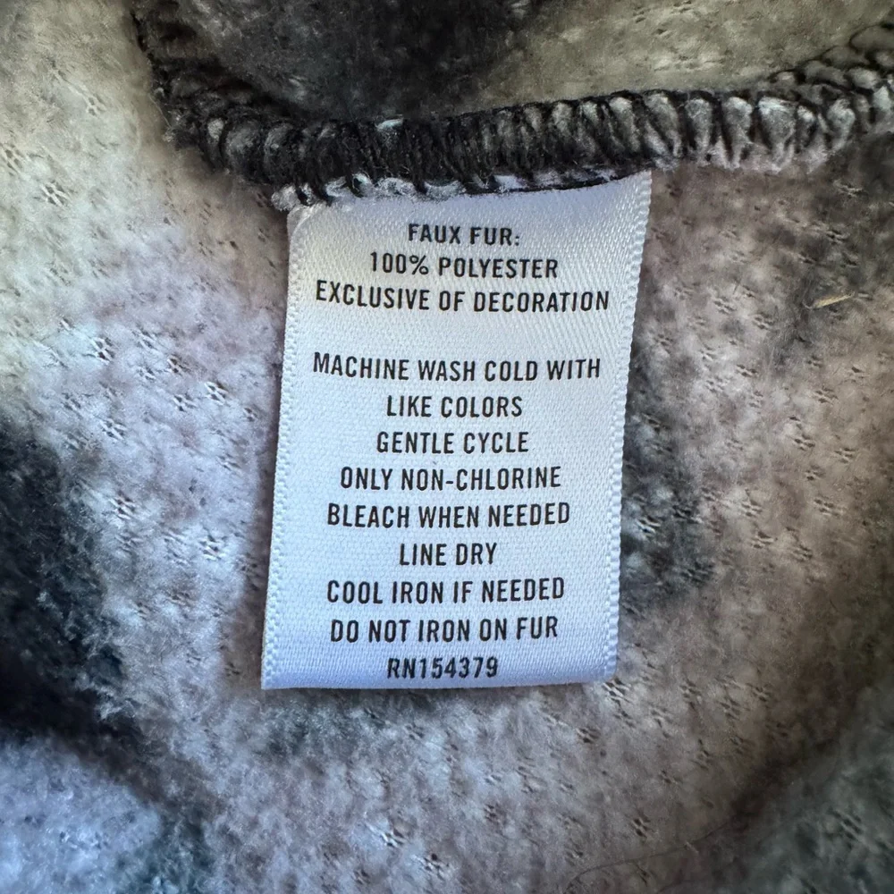 Aeropostale Aztec Sherpa Fleece Cropped Quarter Zip Top Cozy Campus Athleisure S